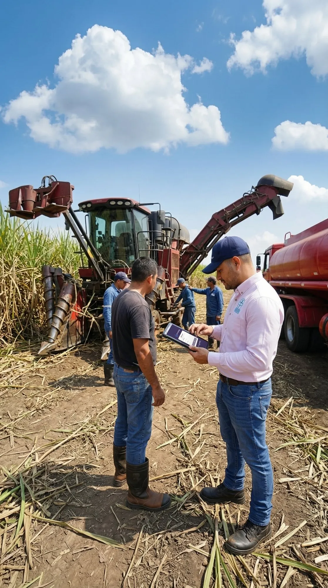 Inspeccion en campo de caña