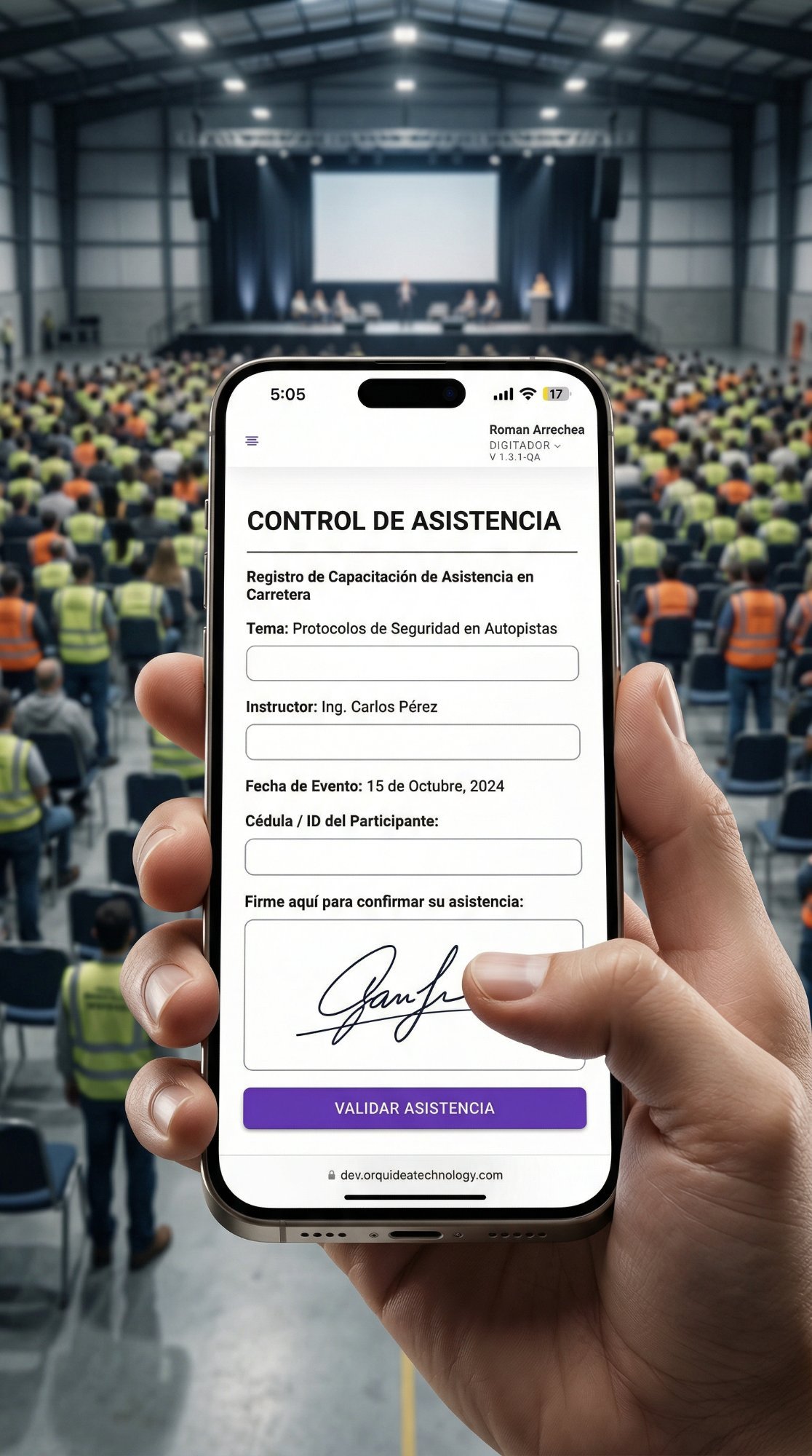 Capacitación virtual DETIGROUP - Registro digital de asistencia