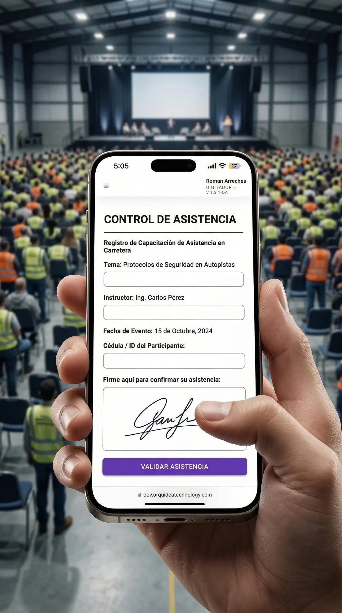Capacitación virtual DETIGROUP - Registro digital de asistencia