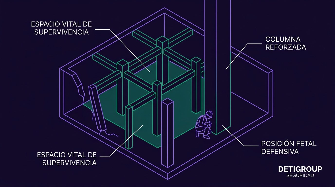 Triángulo de Seguridad Mecánico en Sótanos y Parqueaderos
