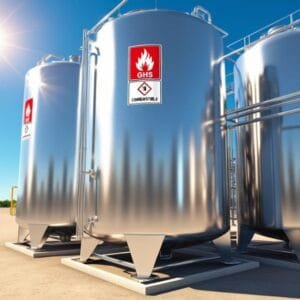 Un líquido inflamable como la gasolina debe estar etiquetado con el pictograma de llama.