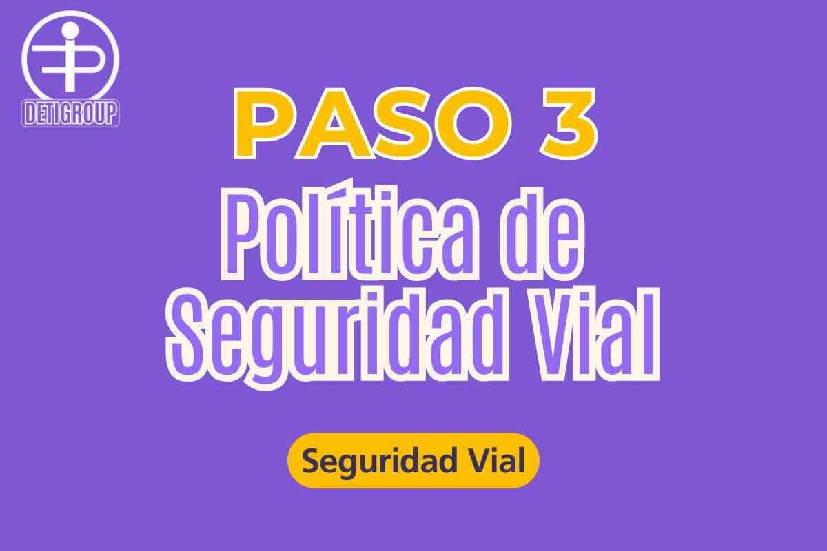 Paso 3 Como crear una Politica de Seguridad Vial eficaz